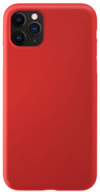 Coque antichoc en gel de silicone doux pour Apple  iPhone 11 Pro, Rouge Ardent