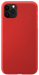 Guscio in morbido silicone gel antiurto per Apple iPhone 11 Pro, rosso fuoco