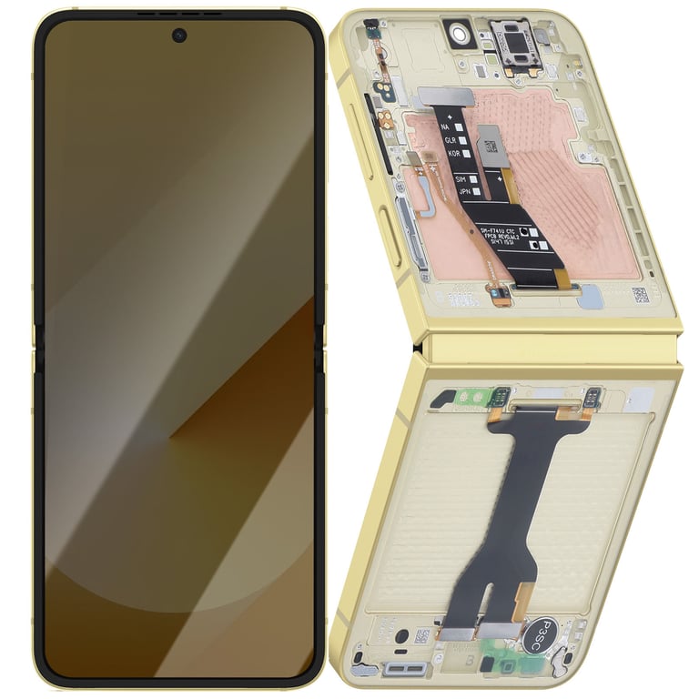 Samsung Écran Intérieur AMOLED Complet pour Galaxy Z Flip 6 Service Pack Jaune - vue 3