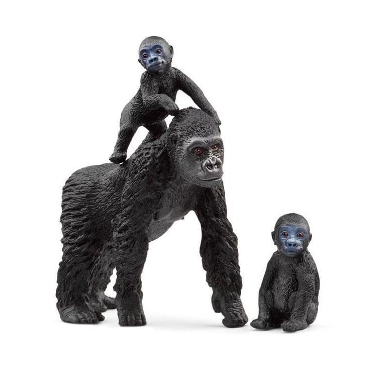SCHLEICH - Famille de Gorilles des Plaines - 42601 - Gamme : Wild Life - Neuf