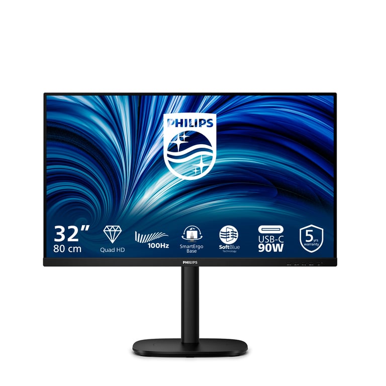 Philips 32B2U360100 écran plat de PC 80 cm 31.5 2560 x 1440 pixels Quad HD LCD Neuf - vue 1