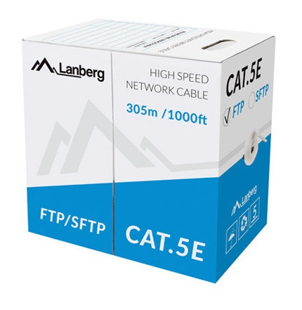 Lanberg LCS5 11CU 0305 câble de réseau 305 Cat5e /FTP STP Neuf