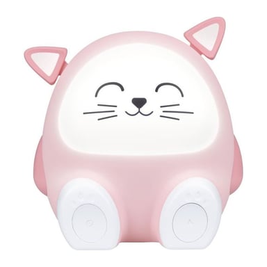 Enceinte lumineuse & veilleuse - BIGBEN - Chat - Bluetooth 5.0, 15W, Veilleuse réglable, Minuterie, Batterie USB-C