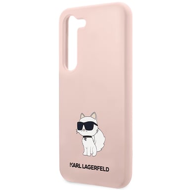 Custodia in silicone Karl Lagerfeld Choupette per Samsung Galaxy S23, rosa