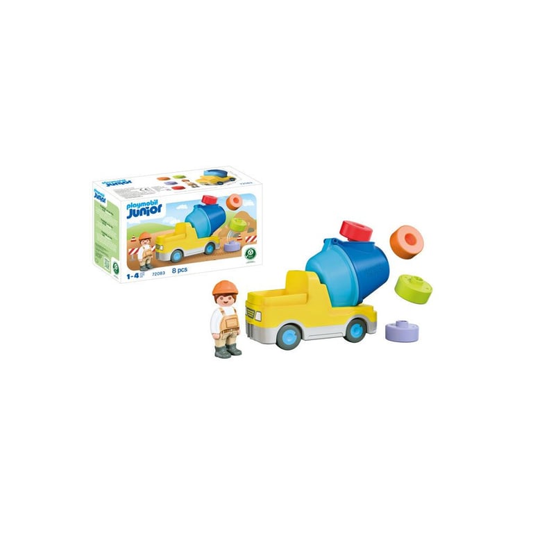 Playmobil Junior 72083 Camion malaxeur - vue 4
