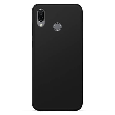 Coque silicone unie compatible Givré Noir Huawei Honor Play