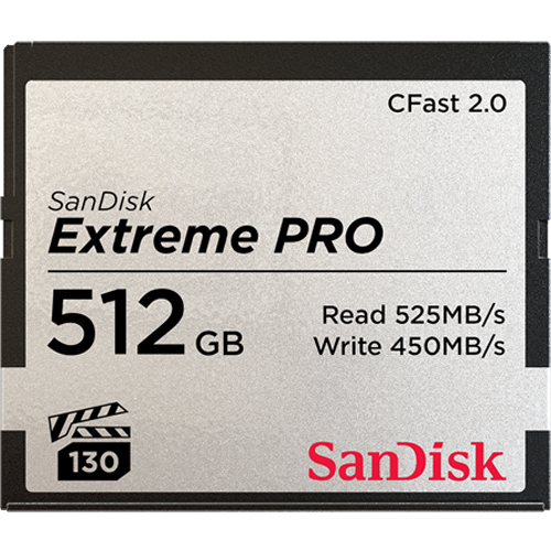 Carte mémoire Extreme Pro CompactFlash CFast 2.0 SANDISK VPG 130 - vue 2