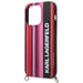 Custodia Karl Lagerfeld per iPhone 14 Pro 6.1'' rosa Colore a strisce Cinturino
