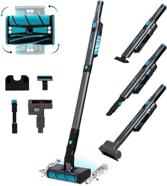 Aspirateur balai sans fil léger 2 en 1 pour tapis