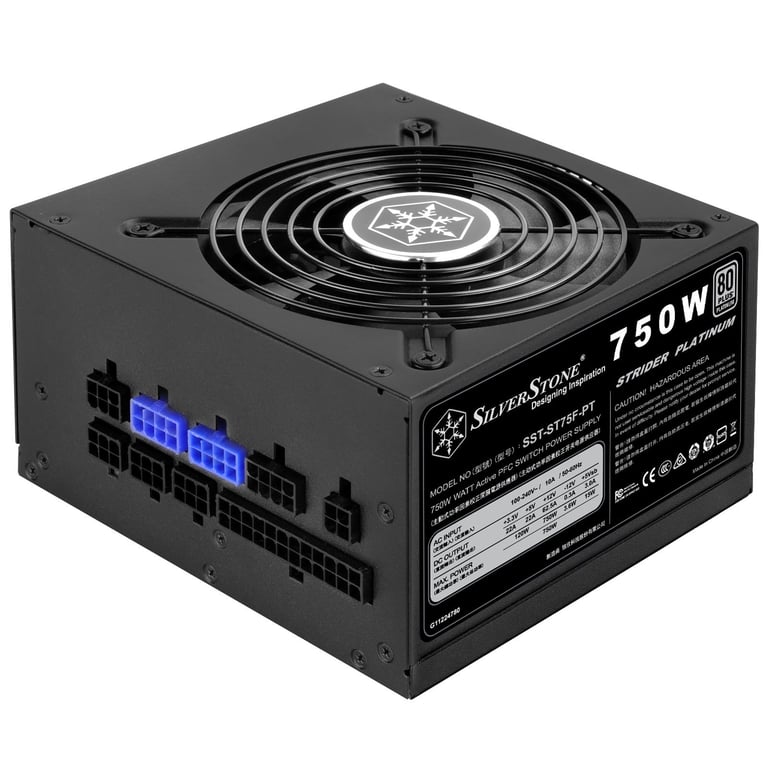 Silverstone Sst st75f pt V1.1 Strider 80 Plus Platinum Modular 750 - vue 3