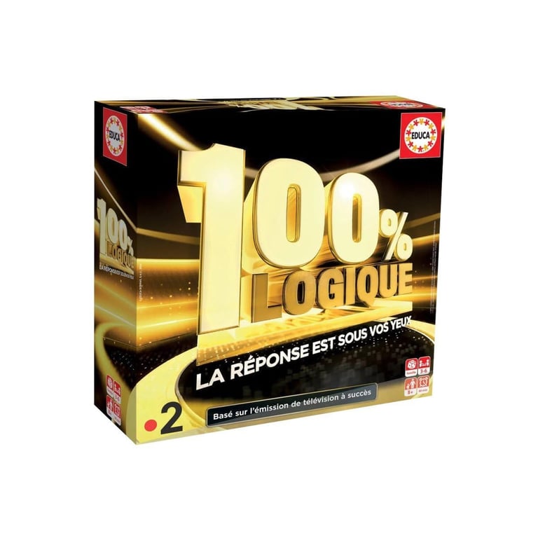 Educa 100 pour 100 Logique Jeux de Société Adulte | Jeu de Société 100% Logique Éducatif et Amusant | Basé sur Un Jeu TV | pour Enfants et Adultes | et Plus 20007 - vue 9