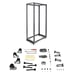 StarTech.com Rack Serveur Mobile 42U à 4 Montants, Rack Réseau 19'' à 4 Montants avec Roulettes, Rack Roulant avec Profondeur Ajustable pour PC/AV/Données/IT - Roulettes, Pieds de Mise à Niveau ou Montage au Sol