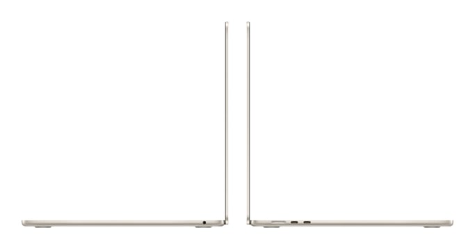 MacBook Air M3 (2024) 15.3',  GHz 512 Gb 16 Gb  Apple GPU, Blanco estrella - AZERTY