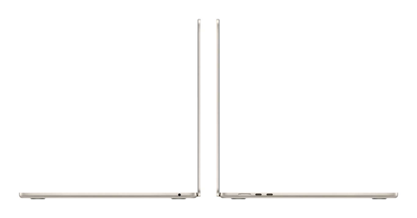 MacBook Air M3 (2024) 15.3',  GHz 512 Go 8 Go  Apple GPU, Lumière stellaire - AZERTY - Excellent état