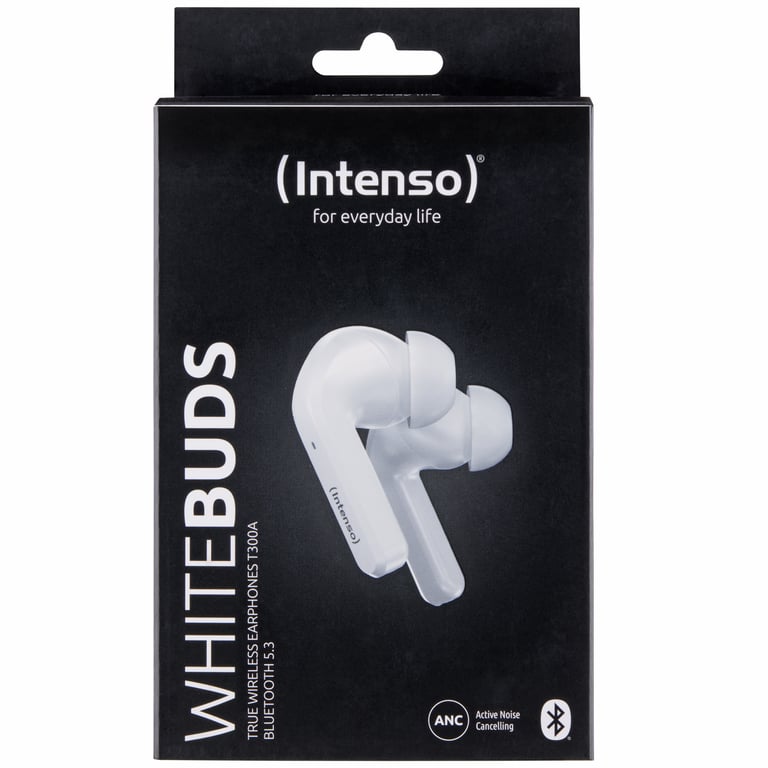 Écouteurs Intenso 3720302 – True Wireless Stereo, ANC, Bluetooth 5.3, 35h Autonomie