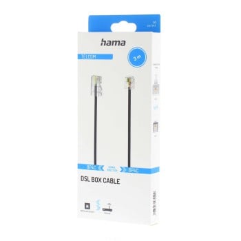 Hama 00201141 cavo telefonico 3 m nero