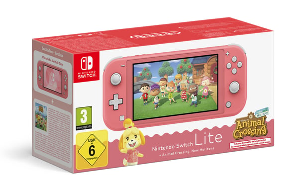 Nintendo Switch Lite Animal Crossing videoconsola portátil 14 cm (5.5'') 32 GB Pantalla táctil Wifi Coral