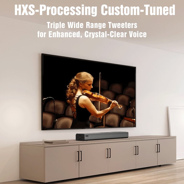 Hiwill A51 PRO barre de son TV 5.1 - Dolby Avec Caisson 6,5  Sans Fil 2 Enceintes Surround - Noir - Neuf