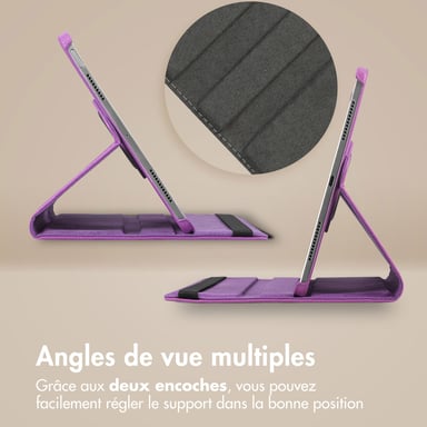 imoshion Coque tablette rotatif à 360° pour Apple iPad Pro 11 (2020/2021/2022) - Violet