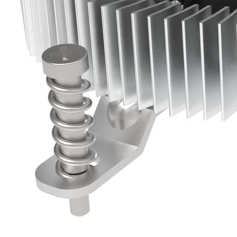 Akasa Ak cc6609ep01 Low Profile Cpu kühler Sockel Lga 1700 21 8 Mm - vue 3