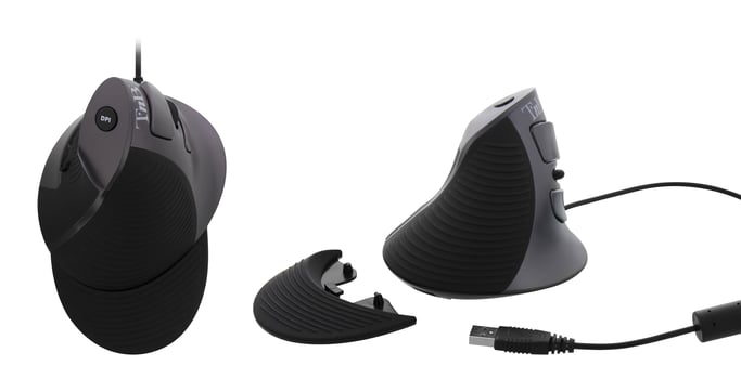 T'nB MUERGOV Mouse ottico USB Type-A da 1600 DPI
