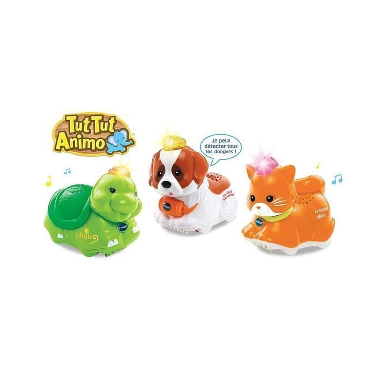 Coffret Trio Tut Tut Animo VTECH Animaux Domestiques 3 animaux parlants et roulants Mixte De 1 à - vue 3