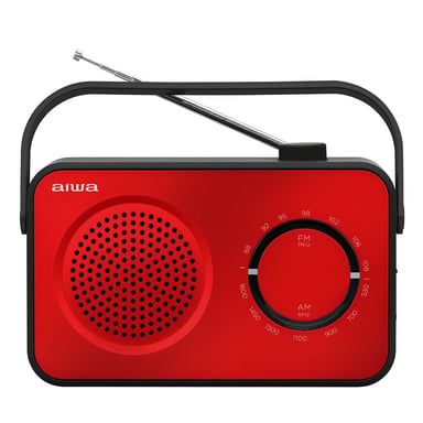 Aiwa R-190RD Radio portable Analogique Noir, Rouge