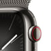 Watch Series 9 GPS + Cellulaire, boitier en acier de 41 mm avec bracelet milanais, Graphite