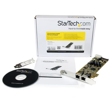 Scheda di rete PCI Express StarTech.com 2 porte Gigabit Ethernet RJ45 10/100/1000Mbps - POE/PSE