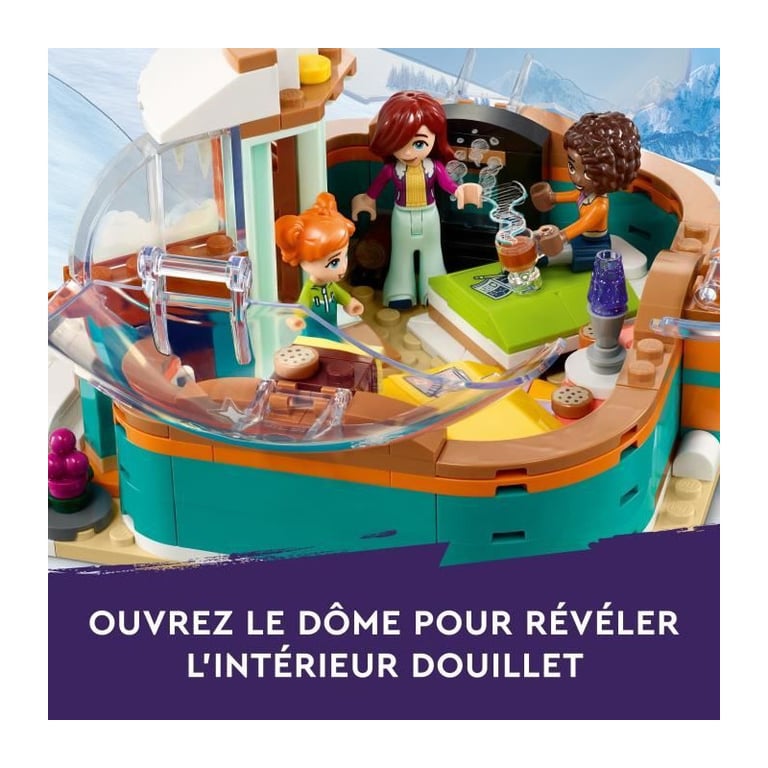 LEGO Friends 41760 Les Vacances en Igloo, Jouets d'Hiver avec Chiens de Traîneau, Mini-Poupées, pour Enfants Des 8 Ans - Neuf