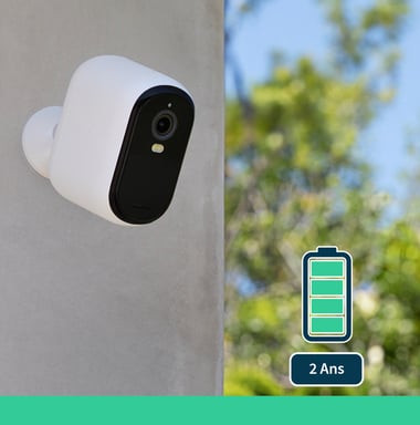 Arlo Essential XL Caméra de sécurité extérieure, pack de 2