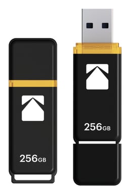 Kodak Classic K103 lecteur USB flash 256 Go USB Type-A 3.2 Gen 1 (3.1 Gen 1) Noir, Jaune - Neuf