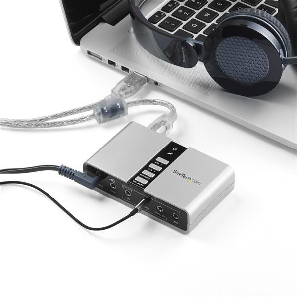 StarTech.com Carte son / Adaptateur audio USB 7.1 avec audio numérique SPDIF - vue 3