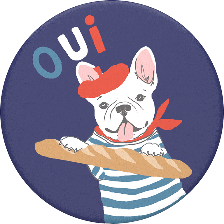 PopSockets Grip Frenchie (new 2019 packaging)