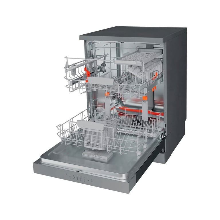 Lave vaisselle Hotpoint HFC3C41CWX 14 Couverts en acier inoxydable - vue 3
