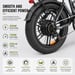 Bicicleta Eléctrico PULUMA EB FM-2.0 | Motor 500W | Batería 48V15Ah | Neumáticos de 20 Pulgadas | Velocidad Máx 25 km/h | Autonomía 45 km  | Gris