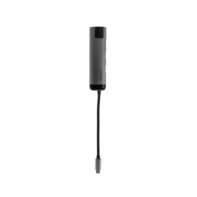 Verbatim 49141 station d'accueil USB 3.2 Gen 1 (3.1 Gen 1) Type-C Noir, Argent - Neuf