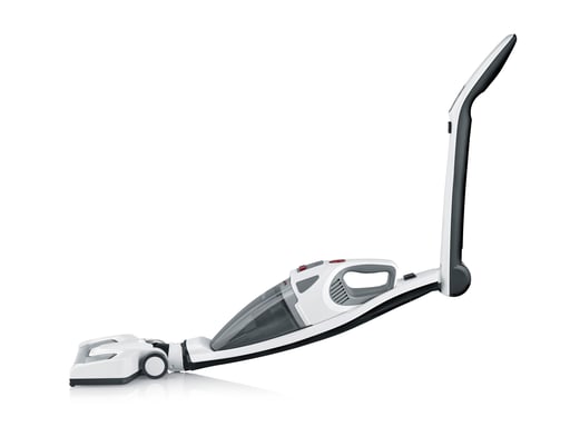 Severin HV 7173 aspiradora de pie y escoba eléctrica Batería Secar 120 W Negro, Blanco