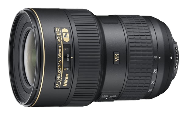 Obiettivo Nikon AF-S Nikkor 16-35mm f/4G ED VR Ultra Grandangolare Stabilizzato per Reflex FX