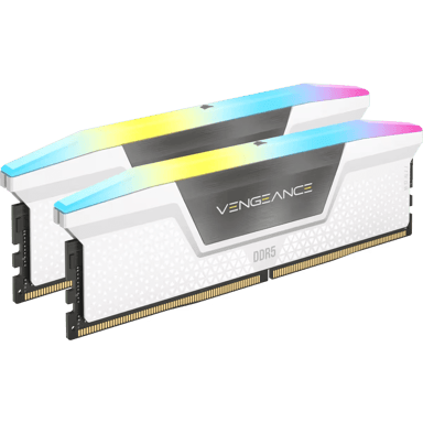 Corsair Vengeance RGB DDR5 - 32 GB (2 x 16 GB) - 6000 MT/s C40 - Intel XMP 3.0 - Blanco