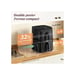 Friteuse d'air chaud Cosori Turbo Tower 10,8 L double stack 2630 W 7 programmes Noir PTFE-free