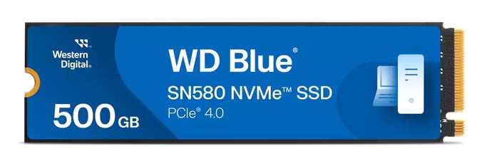 Western Digital Blue SN580 500 Go M.2 PCI Express 4.0 NVMe TLC