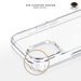 Carcasa híbrida invisible para Apple iPhone 14 Plus, Transparente