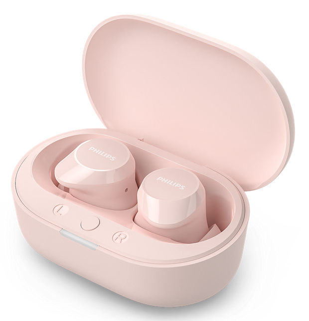 Philips TAT1209PK/00 écouteur/casque True Wireless Stereo (TWS) Ecouteurs Appels/Musique Bluetooth Rose - Neuf