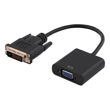 Adaptateur Riff Full HD 1080P DVI-D vers VGA/convertisseur de câble vidéo 25 broches vers 15 broches (0,23 m)