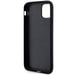Coque Silicone iPhone 11 Texturé Monogram 3D Ultra Résistant Noir