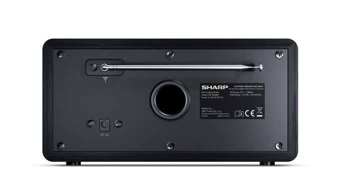 Sharp DR-450 Personnel Numérique Noir, Acier inoxydable - Neuf Noir - vue 3