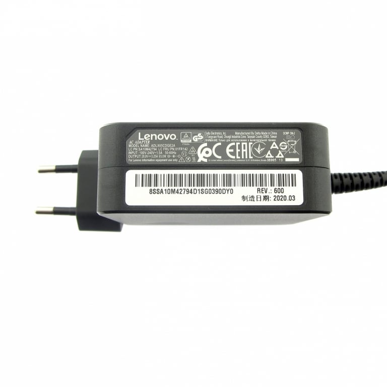 original charger (power supply) for LENOVO ADLX65CCGE2A, 20V, 3.25A plug  4.0 x 1.7 mm round, 65W - Lenovo