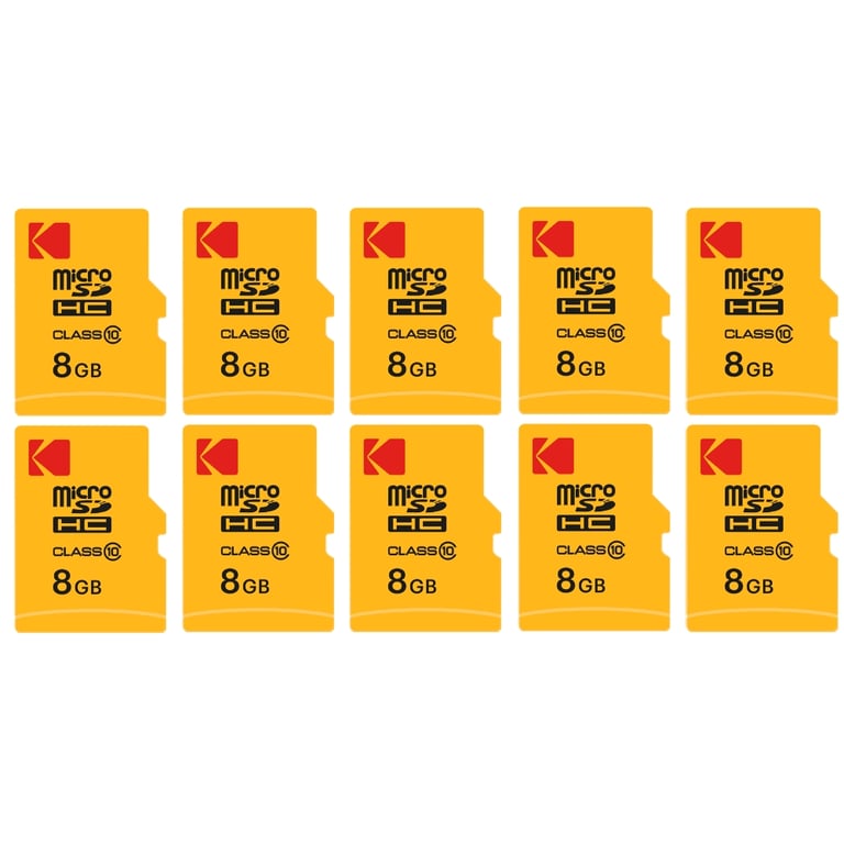 Kodak Micro SDHC 8 Go Pack de 10 - vue 2