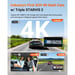 Dashcam VANTRUE N4 Pro S 4K Triple Canal con GPS, Visión Nocturna IR, Vigilancia 24h, Wi-Fi 5GHz y LTE Opcional